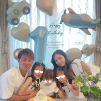 丸高愛実、長男が1歳に！幸せ家族SHOTにファンほっこり「旦那様にそっくり」「これからの成長楽しみ」