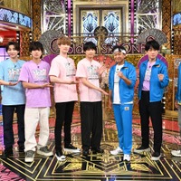 田中樹、京本大我、高地優吾、ジェシー、松村北斗、横山裕、城島茂、森本慎太郎(C)日本テレビ