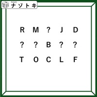 クイズです！「この図にはどんな生き物が潜んでいる？」ハテナに入るアルファベットの法則を考えよう【難易度LV２.・甘口】