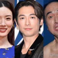 (左から)永野芽郁、ディーン・フジオカ、江頭2:50(C)モデルプレス