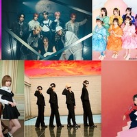(上段左から)マルシィ、MAZZEL、CUTIE STREET、AiScReam 、CLASS SEVEN(下段左から)ME:I、A.B.C-Z、sumika(提供写真)