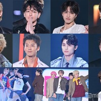 (上段左から)町田啓太、佐藤健、志尊淳、高橋文哉(中段左から)NAOYA、竹内涼真、本田響矢、中沢元紀(下段左から)aoen、WILD BLUE、HYO(YUHZ)(C)モデルプレス