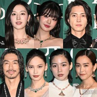 （上段左から時計回りに）MIYAVI、キム・ジウォン、チャン・ウォニョン、山下智久、森星、小雪、桐谷美玲、のん、大政絢、EXILE AKIRA、井川遥（C）モデルプレス