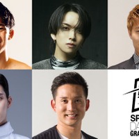 （上段左から）荒井陸、EIKI、柿谷曜一朗（下段左から）キム・ジュノ、杉谷拳士（提供写真）