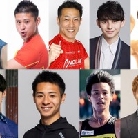 （上段左から）森渉、ワタリ119、森脇健児、ハリー杉山、小島よしお （下段左から）菅田琳寧、赤﨑暁（中央2枚）、柿谷曜一朗（提供写真）