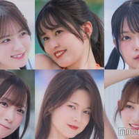 （上段左から）西野夢菜、未梨一花、榛名うい（下段左から）小日向ななせ、真田まこと、美輪咲月（C）モデルプレス