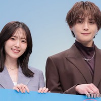 「推しが上司になりまして フルスロットル」記者会見に出席した鈴木愛理、八木勇征（C）モデルプレス