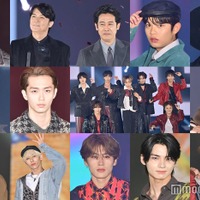 (上段左から)豊田裕大、福山雅治、大泉洋、黒川想矢、越山敬達(中段左から)西垣匠、野村康太、原因は自分にある。、岩瀬洋志(下段左から)中川勝就、浦野秀太、大久保波留、輝(HIKARU)、福田歩汰(C)モデルプレス