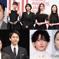 (上段左から時計回り)二宮和也、乃木坂46、杏、佐藤健、かまいたち(C)モデルプレス
