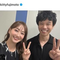 藤本美貴、庄司智春とパシャリ！笑顔の夫婦SHOTにファンほっこり「可愛すぎる」「いつも仲良し」