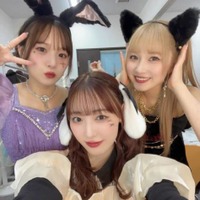 譜久村聖、稲場愛香&森戸知沙希とパシャリ!キュートな仮装SHOTにファン悶絶「ラブリーすぎ」「目の保養」