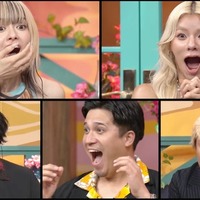 （左から時計回りに）山本舞香、とうあ、リリー、木村昴、盛山晋太郎「ラブキャッチャージャパン2」（C）CJ ENM CO., LTD. All Rights Reserved（C）AbemaTV,Inc.