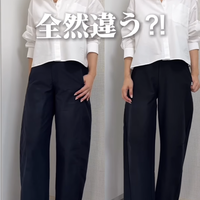 一見そっくり。【ユニクロ】２大注目パンツをはき比べ。みなさんはどっち派？【40代の毎日コーデ】
