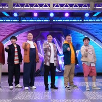 （左から）菊田竜大、秋山寛貴、岡部大、長田庄平、松尾駿、せいや、粗品（C）フジテレビ