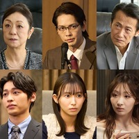 （上段左から）山下容莉枝、猪塚健太　コメント 、田中孝史（下段左から）小林亮太、志田音々、石川翔鈴（C）テレビ東京