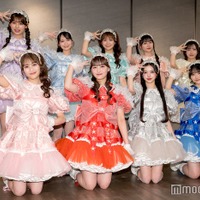 MORE STAR（後列左から）萩田そら、高梨ゆな、鈴木花梨、新井心菜、笹原なな花（前列左から）森田あみ、山本るしあ、中山こはく、遠藤まりん（（C）モデルプレス