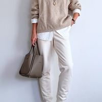 防寒とおしゃれを両立。【ユニクロ】ボアスウェットパンツの大人流洗練コーデ術  【40代の毎日コーデ】