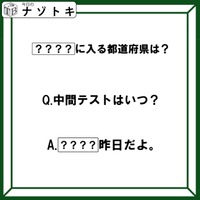 クイズです！「中間テストはいつ？〇〇〇〇昨日だよ」〇〇〇〇には都道府県名が入ります。どこでしょう【難易度LV２.・甘口】