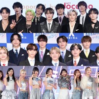 （上段から）JO1、INI、ME:I（C）モデルプレス