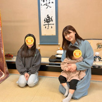 安めぐみ、10歳長女&1歳次女とパシャリ!恒例の浅草初詣へ「素敵な一年になりますように」