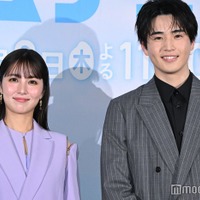 「ゲームチェンジ」記者発表に登壇した石川恋、中沢元紀（C）モデルプレス