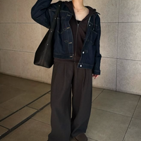 デニムシャツの着こなしが進化！トレンドのブラウンをメインにした大人レイヤード 【40代の毎日コーデ】