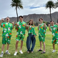 設楽統、鈴木亮平、川口春奈、渡辺翔太、飯塚悟志（C）TBS