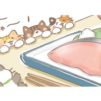 「食べよっか」自炊ご飯もこれからは猫ちゃんといっしょ。しかもメニューは好物の魚!【あなたとくらし隊!ちびっ福 #9】