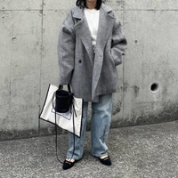 オーバーサイズコートで即オシャレ！シャギー素材のミドル丈コートで作る、冬の洗練こなれコーディネート【40代の毎日コーデ】