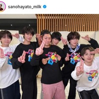 佐野勇斗、“親戚”東海オンエアてつやとM!LKでパシャリ！「最高の6ショット」「推しと推しのコラボ」の声