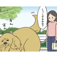 排水溝のすきまに吸い込まれた?! 恐るべし、愛犬の消えたしっこ事件…【おさんぽですし！　おしゃべり犬とイライラ猫の日記 #15】