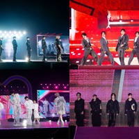 （上段）NCT DREAM、WayV（下段）NCT WISH、RIIZE／撮影：田中聖太郎写真事務所