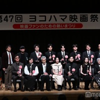 「第47回ヨコハマ映画祭」受賞者／ （後列左から）団塚唯我監督、黒崎煌代、林裕太、高田万作（前列左から）李相日監督、奥寺佐渡子、田中泯、広瀬すず、吉沢亮、伊東蒼 （C）モデルプレス