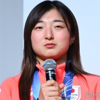 「第25回オリンピック冬季競技大会 TEAM JAPAN 帰国時記者会見」に出席した坂本花織選手（C）モデルプレス