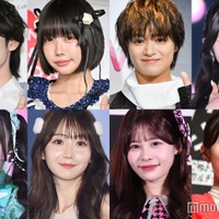 （上段左から）大久保波留、あの、大倉空人、谷崎早耶（下段左から）若葉のあ、大谷映美里、村川緋杏、佐野愛花（C）モデルプレス