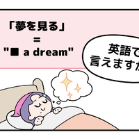 英語で「夢を見る」って言えない人は読んでみて！※ヒント→「見る」という単語は使いません