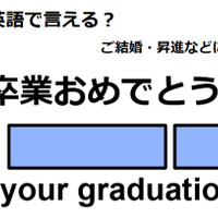 英語で「卒業おめでとう」は何て言う？