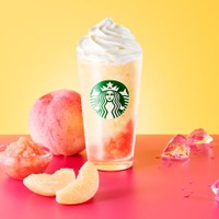 「My フルーツ³ フラペチーノ 完熟白桃」（提供写真）