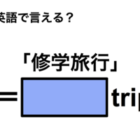 英語で「修学旅行」は何て言う?
