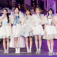 点灯式に出席したME:I／SUZU、MIU、MOMONA、TSUZUMI、KEIKO、AYANE、RINON（C）モデルプレス