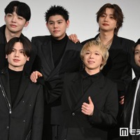 BE:FIRST／（上段左から）RYUHEI（リュウヘイ）、LEO（レオ）、JUNON（ジュノン）（下段左から）SOTA（ソウタ）、MANATO（マナト）、SHUNTO（シュント）（C）モデルプレス