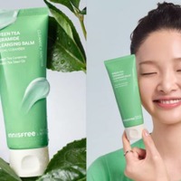 INNISFREE、緑茶由来のやさしさで洗う「グリーンティー セラミド クレンジングバーム」登場