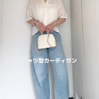 【GU】透かし編みニットが優秀！デニム合わせでつくる、爽やかで心地よい初夏のカジュアルスタイル【40代の毎日コーデ】