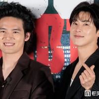 映画「TOKYO BURST-犯罪都市-」公開直前イベントに出席した水上恒司、ユンホ（C）モデルプレス