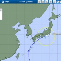 台風経路図
