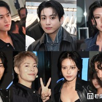 （左上から）MINGYU（ミンギュ）、Jung Kook（ジョングク）三吉彩花（左下から）駒木根葵汰、塩野瑛久、安斉星来、安達祐人（C）モデルプレス