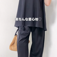 夏は【黒のセットアップ】を味方に。涼しくてラクでキレイ見えも叶える旬の着こなし【40代の毎日コーデ】