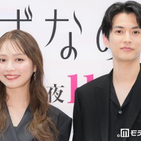「夫を殺したはずなのに」記者会見に登場した内田理央、渡邊圭祐（C）モデルプレス