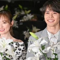 映画「あの星が降る丘で、君とまた出会いたい。」完成披露試写会・“百合プレミア”に登場した福原遥、細田佳央太（C）モデルプレス