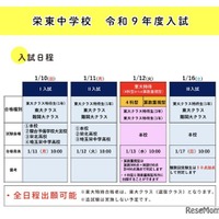 栄東中学校 令和9年度入試
